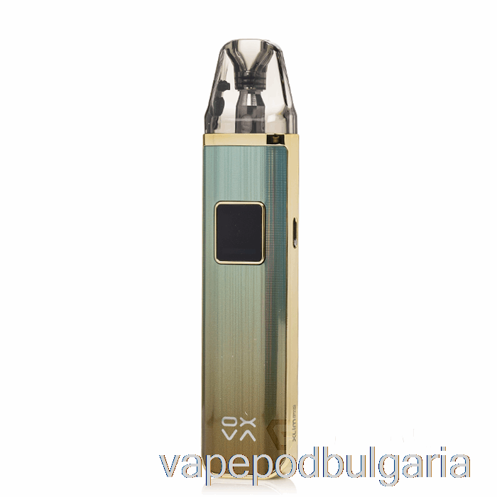 Vape 10000 Дръпки Oxva Xlim Pro 30w Pod System Gleamy Cyan